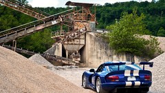 Perspective dodge viper blue cars