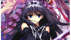 Phantom head gate Anime chaos red eyes Ribbons Swords blondes 