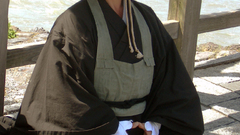 Photo person Japanese monk Buddha high arashiyama Resolution