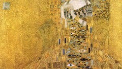Photomosaic Gustav Klimt woman