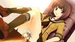 Photoshop Anime error blush long hair anime girls brown eyes 