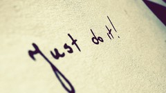 Phrase just do it motivational posters