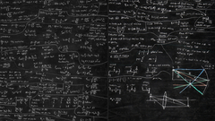 Physics mathematics lecture chalk