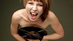 Pierced tongue laughing highlights