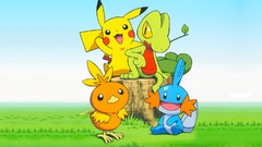 Pikachu Mudkip grass Treecko