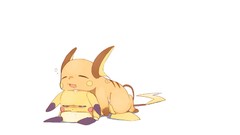 Pikachu Pokemon anime girls drool raichu Simple Background
