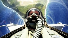 Pilot cockpit fly gas