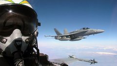 Pilot cockpit Navy planes