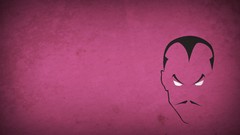 Pink background Characters dc comics minimalistic blo0p 