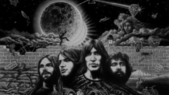 Pink floyd planets grayscale