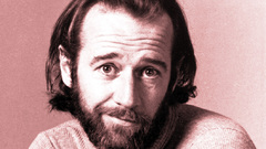 Pink george carlin monochrome