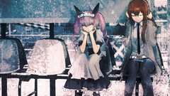 Pink hair animal ears