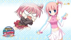 Pink hair anime girls blue eyes osananajimi wa daitouryou 