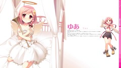 Pink hair anime girls your diary visual novels Kantoku (artist) 