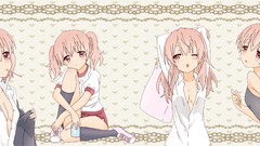 Pink hair pink eyes anime girls inu x boku ss ecchi roromiya 