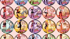 Pink hair short hair yellow eyes hinamori amu utau Shugo Chara! 