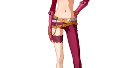 Pink hair Simple Background