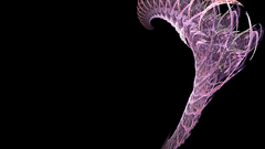 Pink spiral spine abstract