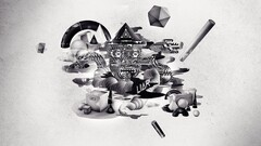 Pinocchio monochrome digital art artwork Simple Background