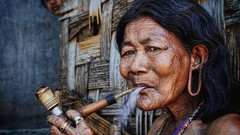 Pipes portraits smoking pipe Ly Hoang Long