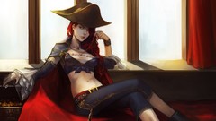 Pirates redheads League of Legends artwork Miss Fortune