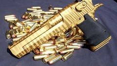 Pistols Guns golden Desert