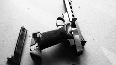 Pistols Guns grayscale monochrome