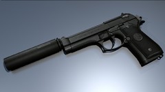 Pistols Guns silencer beretta