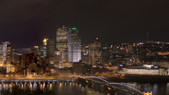 Pittsburgh skyline night bunch