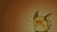Pixels Pokemon yawning sleepy raichu Legos pixelated