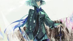 Pixiv green hair anime