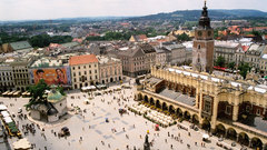 Place old The market Krakow centre rynek