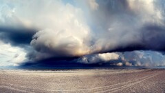 plains landscape clouds supercell (nature)
