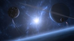 Planets galaxies outer space Tar fantasy art