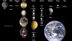 Planets moon infographics Europa