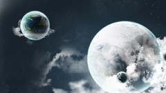 Planets outer space humanity