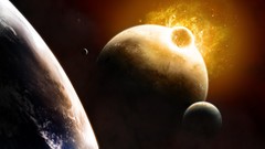 Planets outer space impact