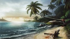 Playstation 3 dead island artwork video games beach girls