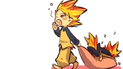 Pokemon Anime quilava hitec