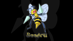 Pokemon Beedrill black background