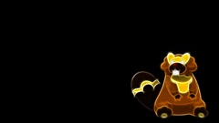 Pokemon black background bibarel