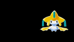 Pokemon black background Jirachi