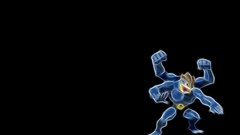 Pokemon black background Machamp