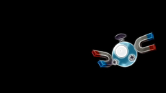 Pokemon black background Magnemite