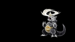 Pokemon black background rhydon