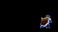 Pokemon blastoise black background