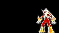Pokemon Blaziken black background