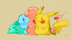 Pokemon bulbasaur Pikachu squirtle
