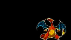 Pokemon charizard black background