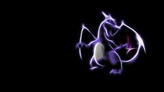 Pokemon charizard black background